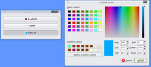 ctkColorPickerButton A QPushButton with a colorful icon, opening a color chooser dialog on click