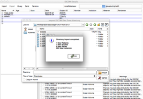 Summary dialog after DICOM import shown in use in slicer. Uses new signals from ctkDICOMDatabase and the signal tracking in ctkDICOMAppWidget