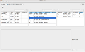 New DICOMWidgets with horizontal orientation. The ctkDICOMTableView uses the QSqlQueryModel to display the database content