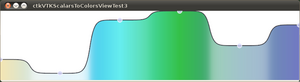 ctkVTKScalarsToColorsView A QVTKWidget that contains VTK Charts for transfer function rendering/interfacing