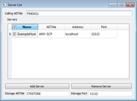 ctkDICOMServerNodeWidget A widget to list/add/remove remote servers.