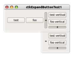 ctkExpandButton A QToolButton with a standard icon, to show, hide widgets.